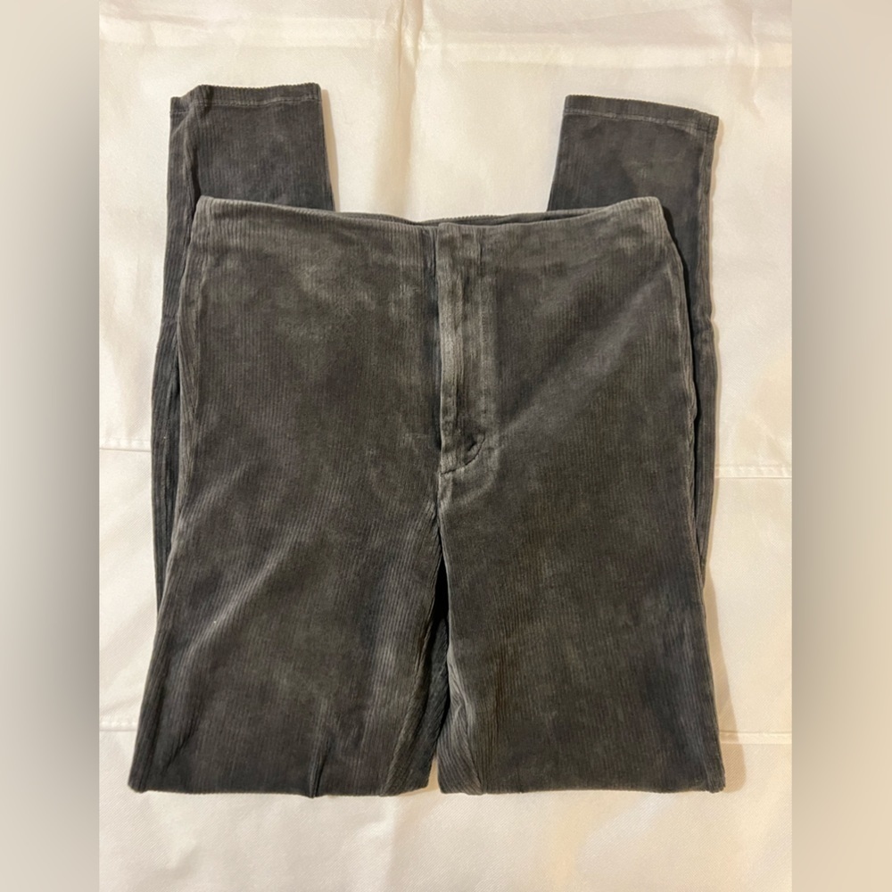 Mother jeans 27 gray corduroy​​​​​​ the high waisted seemless looker charcoal - Picture 9 of 12